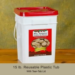 Mrs. Pastures Cookies For Horses - 15 Lbs Bucket - 15LB