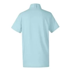 Kids Ice Fil® Short Sleeve Top - AQUAMARINE -Equestrian Supplies Shop 60210 aqua back