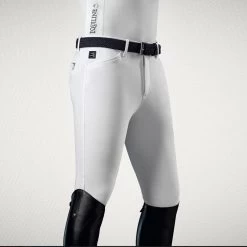 Men's Willow X-Grip Knee Patch Breech -Equestrian Supplies Shop 6246 WHITE l
