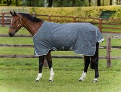 Rhino® Original Turnout With Vari-Layer (450g Heavy) - Charcoal/Blue/White Check