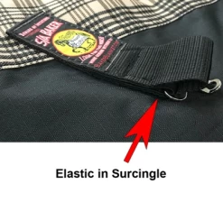 Baker Black Label Turnout Sheet - Tan Plaid With Black