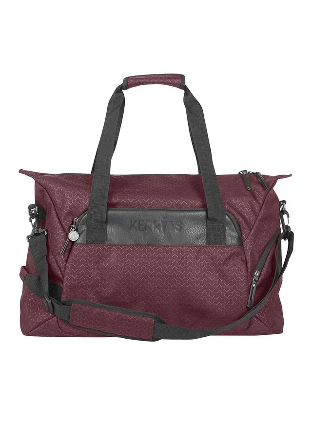 EQ Duffle Bag - Burgundy Chevron Bits 1 EQ Duffle Bag - Burgundy Chevron Bits