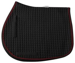 Cotton Quilted All Purpose Square Pad - A/PPONY -Equestrian Supplies Shop 7331 BLACKRED l
