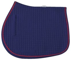 Cotton Quilted All Purpose Square Pad - A/PPONY -Equestrian Supplies Shop 7331 NAVYRED l
