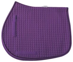 Cotton Quilted All Purpose Square Pad - A/PPONY -Equestrian Supplies Shop 7331 PURPLEBLACK l