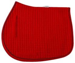 Cotton Quilted All Purpose Square Pad - A/PPONY -Equestrian Supplies Shop 7331 REDBLACK l