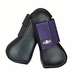 Saxon Open Front Boots -Equestrian Supplies Shop 7501 BLACKPURPLE l