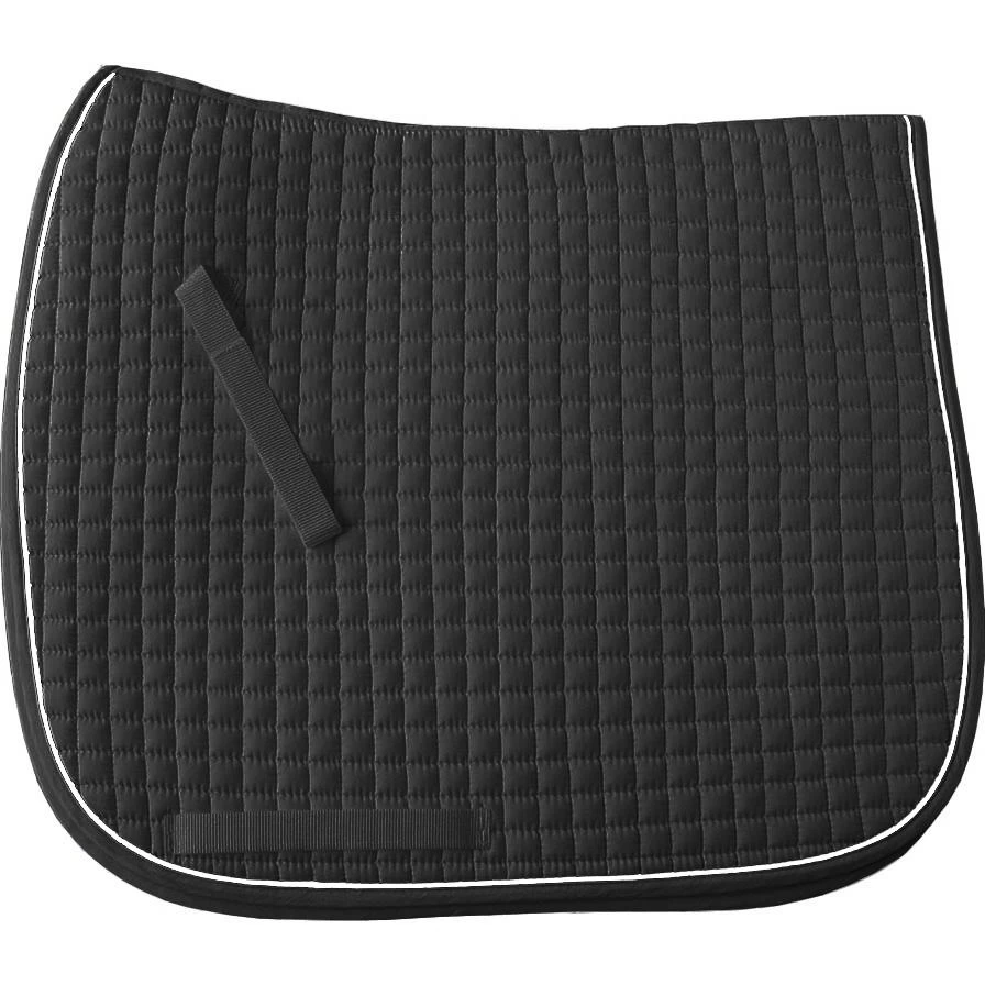 Cotton Quilted Dressage Square Pad With Piping - DR 1 Cotton Quilted Dressage Square Pad With Piping - DR