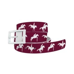 C4 Graphic Belt With Standard Buckle - One Size -Equestrian Supplies Shop 7676 MAROON JUMPER l