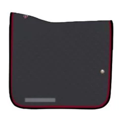 Ogilvy Dressage Baby Pad With Piping - Black/Burgundy/Black