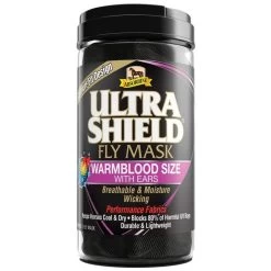 UltraShield® Fly Mask With Ears - Black