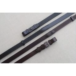 Black Oak 3/4" Pebble Grip Reins With Stops - Black