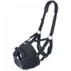 Deluxe Easy Breathe Poly/Nylon V Grazing Muzzle - Pony - Black
