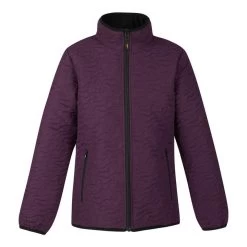 Kids Unbridled Horse Quilted Jacket - Boysenberry