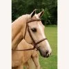 Imperial Bridle With Raised Fancy Laced Reins - Brown