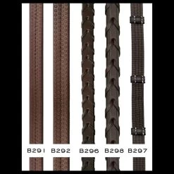 1/2 Inch Laced Hunter Reins - Brown