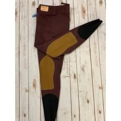 Ladies Trophy Hunter Low Rise Front Zip With Boot Sock -Equestrian Supplies Shop 8827 BORDEAUX l