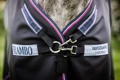 Rambo® Supreme 1680D Vari-Layer (250g Medium) - Navy With Burgundy And Dusty Blue -Equestrian Supplies Shop AAAX02 CHEST