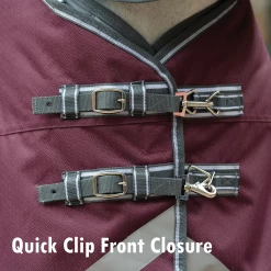 Weatherbeeta ComfiTec Plus Dynamic II Detach-A-Neck Lite- Maroon, Grey And White -Equestrian Supplies Shop CCFC1 1