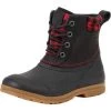 Women's Originals Leather Duck Boot - Black With Buffalo Plaid