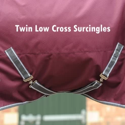 Weatherbeeta ComfiTec Plus Dynamic II Detach-A-Neck Lite- Maroon, Grey And White -Equestrian Supplies Shop SURC1 1