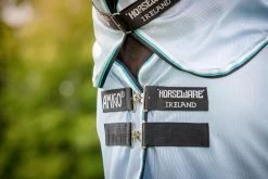 Amigo Bug Rug - White With Black And Azure -Equestrian Supplies Shop afrr70 E