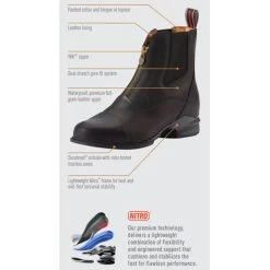 Women's Devon Nitro Zip Paddock - Black -Equestrian Supplies Shop nitro