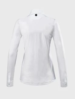 Women's Eqode Long Sleeve Show Shirt - White
